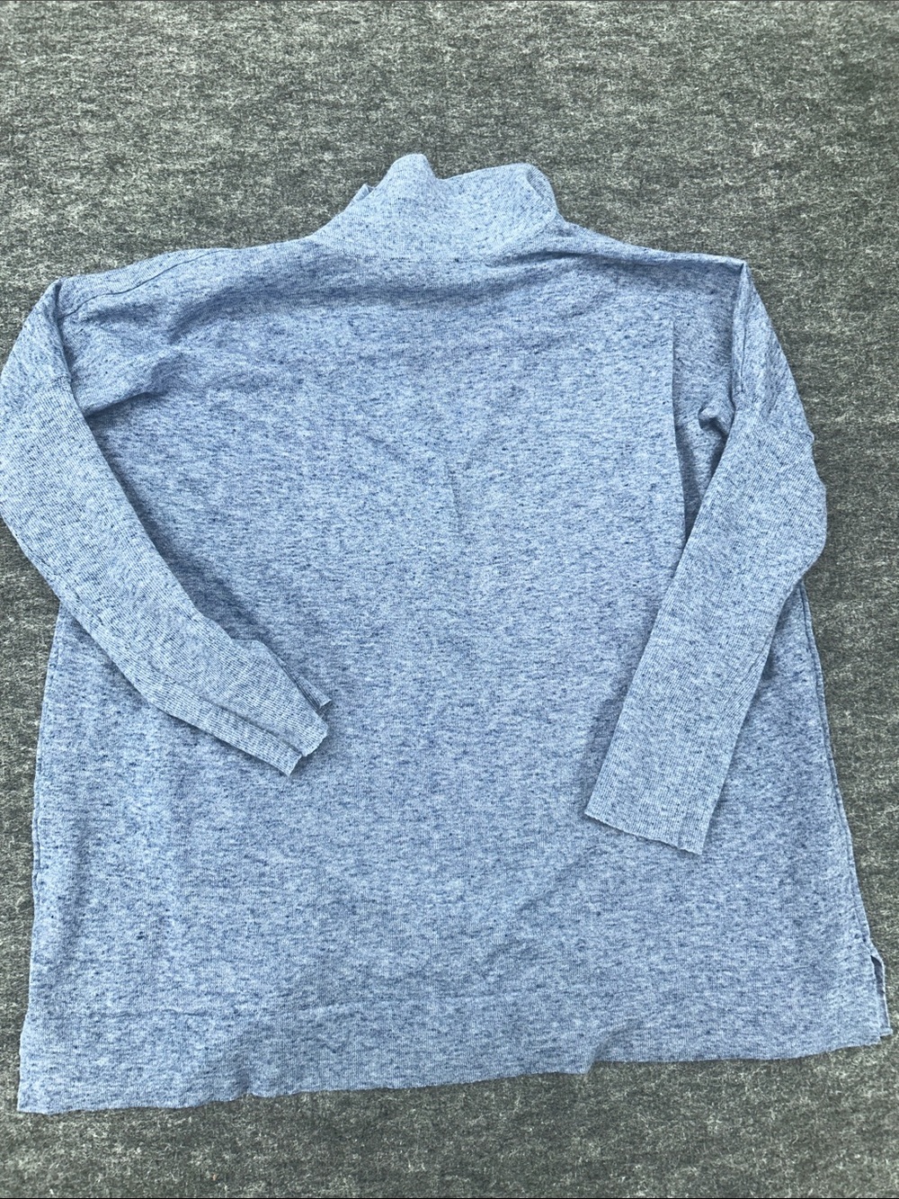 Tuckernuck Women’s Clayton 3/4 Sleeve Knit Polo, Chambray, Size XS/S - Picture 6 of 10